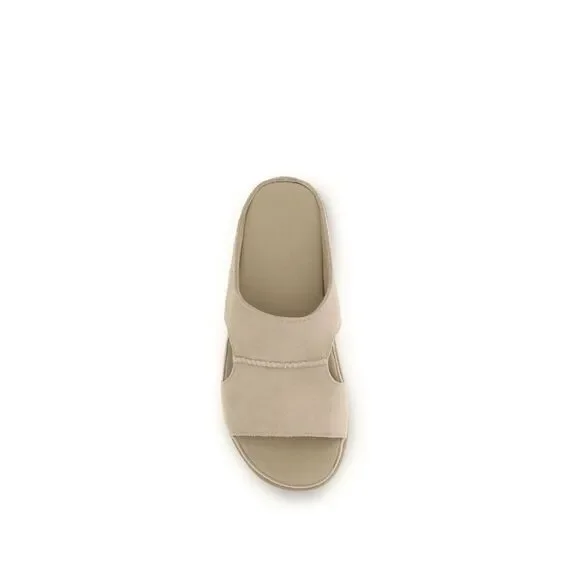 UGG Beige Calf Leather Bos Taurus Platform Women's Sandals